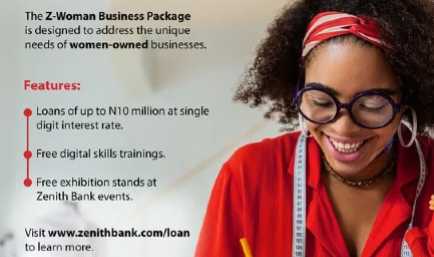 Zenith Bank Business Loan Z-Woman